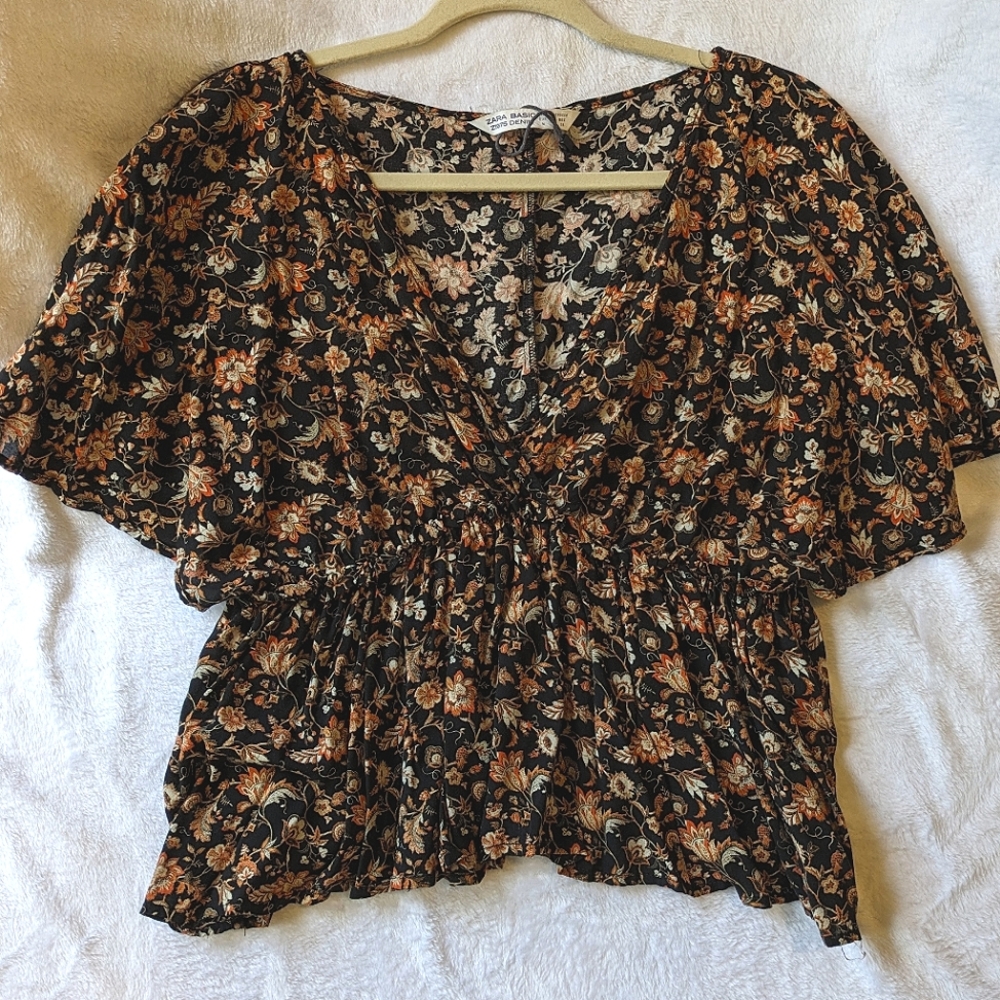 Floral Zara babydoll top